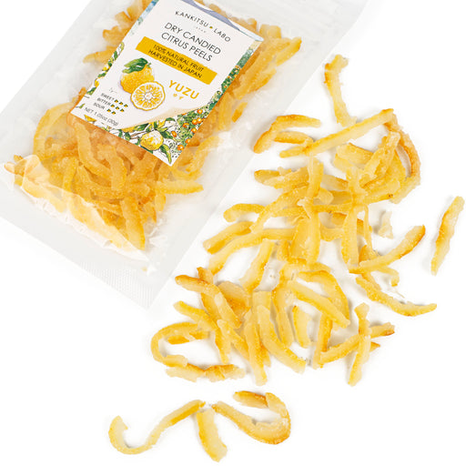 Dry candied Yuzu peels and the package