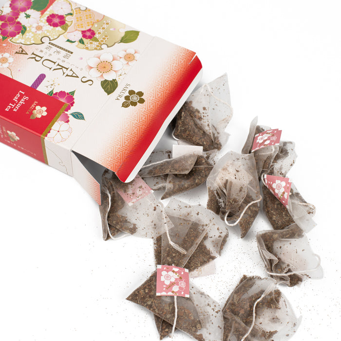 Tea bags popping out of package