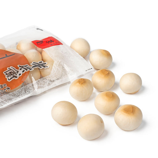 Nine pieces of mochi-fus popped out of the package
