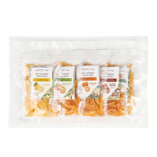 Dry candied citrus peels variety pack packages