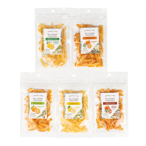 Dry candied citrus peels variety set packages