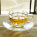 A cup of iced sakura leaf tea