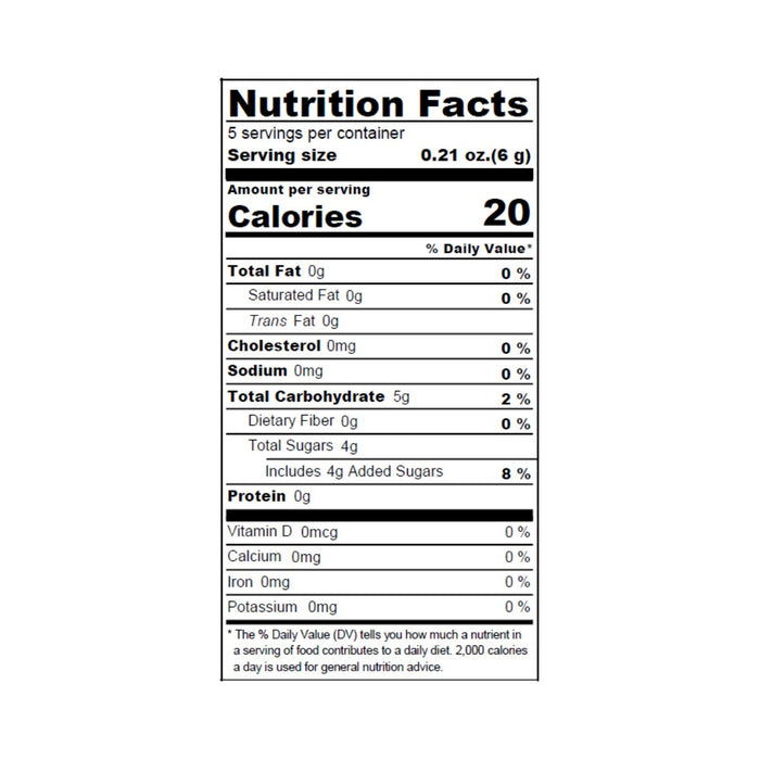 Dry candied amanatsu peels nutrition facts