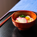 A bowl of udon noodles soup