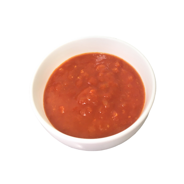 A small bowl of gluten free arrabbiata pasta sauce