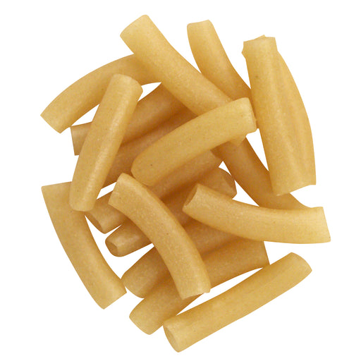 Scattered dried gluten free macaroni 